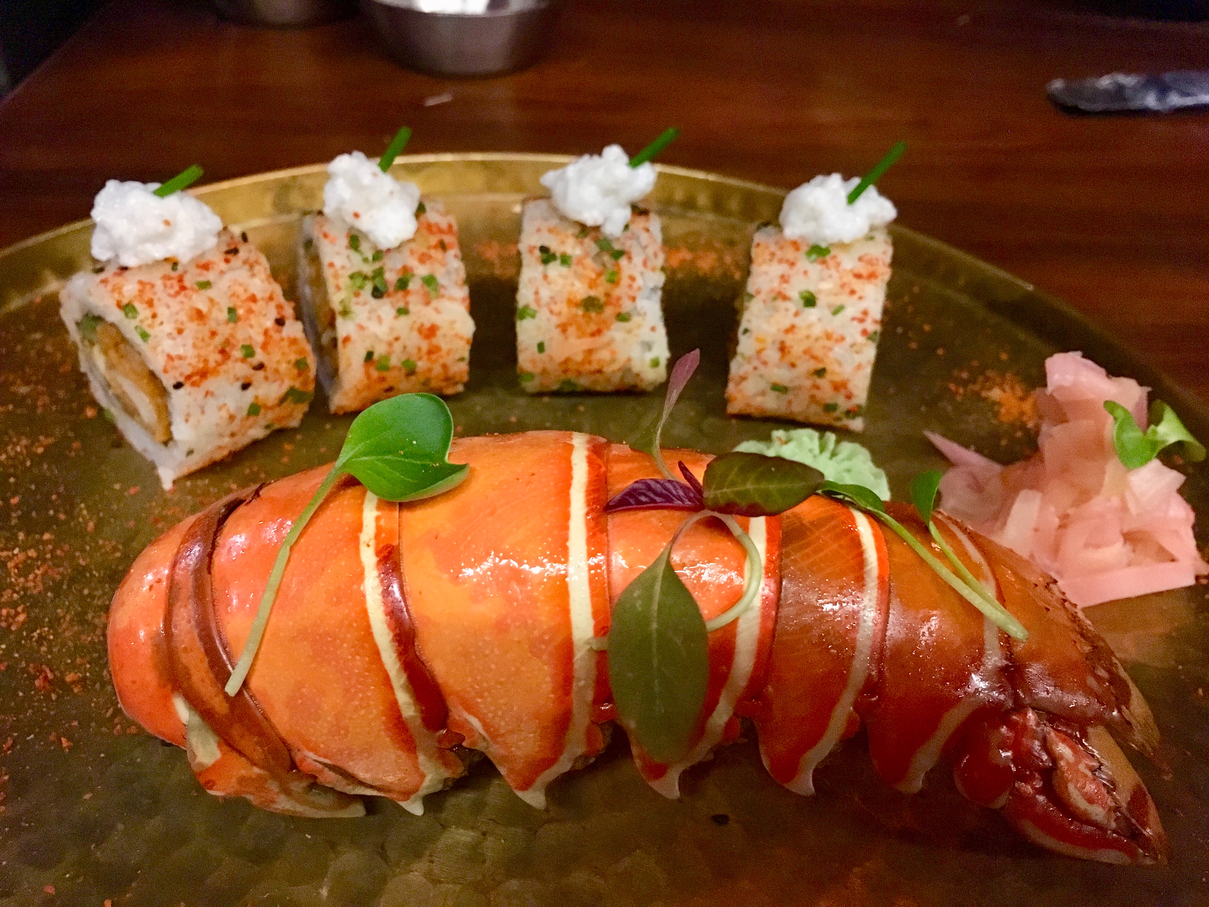 Lobster, sushi, Fine dining in India